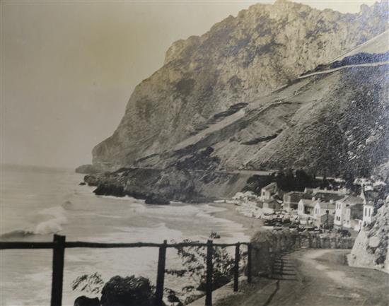 An Edwardian postcard album, a late Victorian photo album and one other